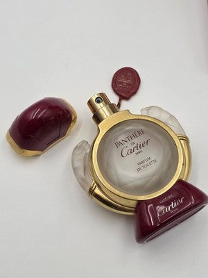 Vintage Panthere de Cartier 50ml Natural Spray Perfume Empty Bottle Box France