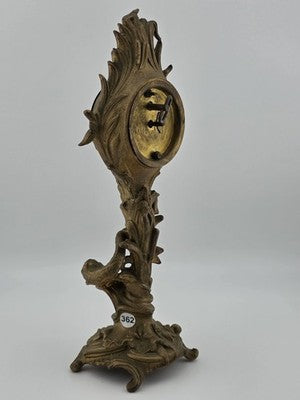 Antique 19th C Jennings Brothers Art Nouveau “Holly” Clock 1891. Spring Broken