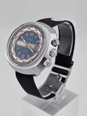 RARE RELAY SPÉCIAL - VINTAGE DIVER MEN'S WATCH / HERREN TAUCHER UHR. WORKS.