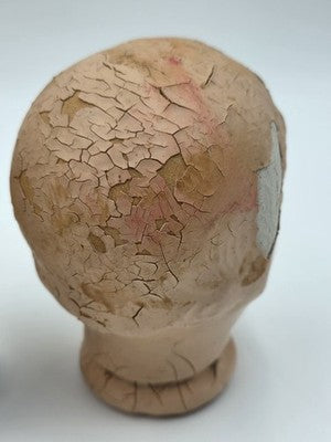 Antique Collectible Composition Doll Heads Lot Baby Doll Parts Creepy Primitive.