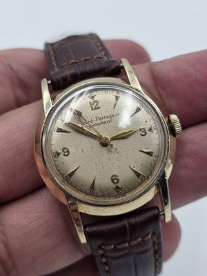 Rare Girard Perregaux Gyromatic Vintage 10k Yellow Gold Filled Automatic. Works