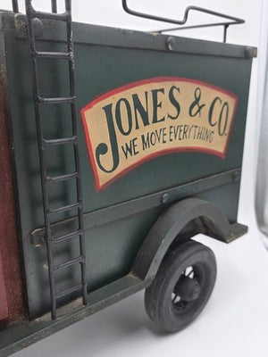 Vintage 24" Jones & Co "We Move Everything" wooden truck 1950s working steering