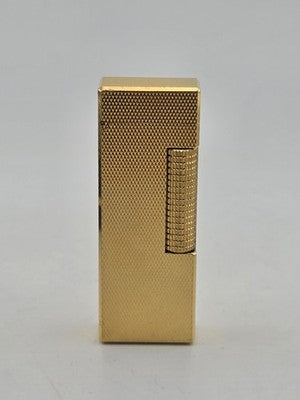 Rare Vintage Dunhill Rollagas Gold Tone Textured Switzerland W Box. Very Clean.