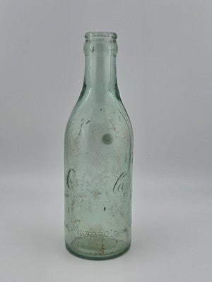Rare Antique C1907 Straight Side Coca-Cola Bottle Greensboro NC Aqua Glass