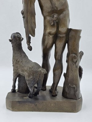 Rare Antique Italian Bronze Sculpture C 1830, Fauno Rosso' - A Nelli Roma.