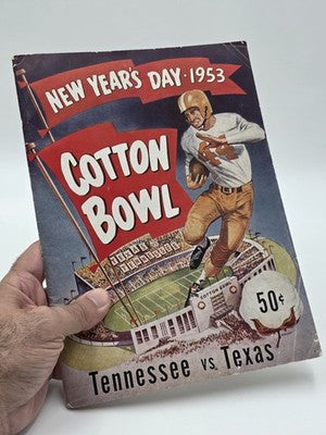 1953 Cotton Bowl Program &2 Ticket Stubs Tennessee Volunteers vs Texas Longhorns