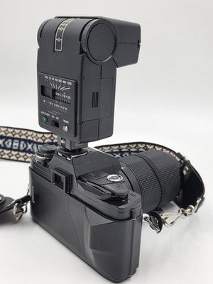 Vintage Minolta X-370s 35mm SLR Kit 2 Lenses Flash Clean Working w/ Case