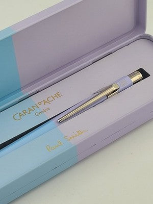 Caran d'Ache Paul Smith Discontinued 849 Ballpoint Pen Slate Baby Blue & Purple