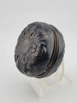 ANTIQUE VICTORIAN GORHAM STERLING SILVER TOY YOYO REPOUSSE LEAVES Steel Body