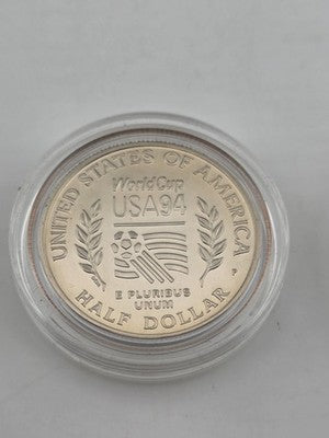 Vintage 1994 World Cup US Mint Silver  Coins set $1 50c US Mint New York /Jersey
