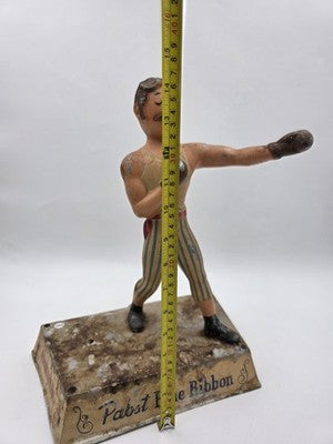 Vtg Original 1950s Pabst Blue Ribbon Beer Boxing Ring Advertising Display Metal