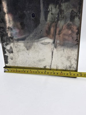 Vintage Etched Glass Brass Display Case Curio Cabinet Mirrored Hanging Standing