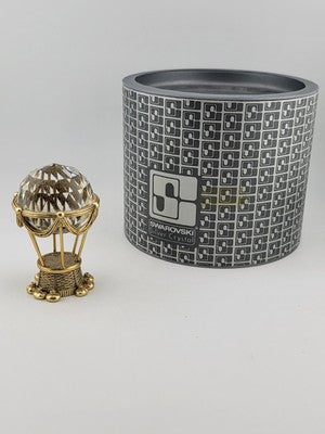 Vtg Swarovski trimlite Hot Air Balloon Vitrail Medium Coating (Gold) 72404 W Box