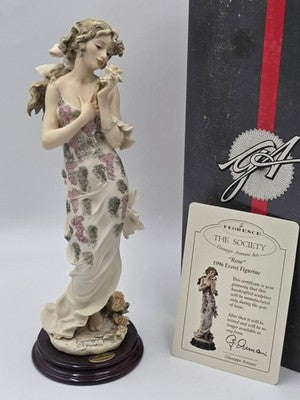 Private Giuseppe Armani Rose 0678-C Hand Signed 1996 Society Event Figurine COA.