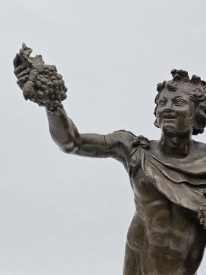 Rare Antique Italian Bronze Sculpture C 1830, Fauno Rosso' - A Nelli Roma.