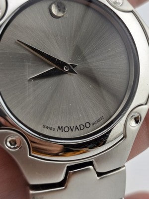 Movado Swiss Quartz 86.A1.816.2 Stainless Steel Museum Dial Men’s Watch. Running