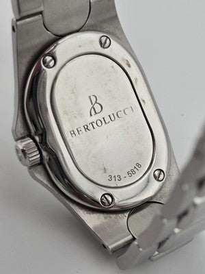 Vintage Bertolucci Serena Swiss Made Ladie Quartz Watch Ref 313-5818 Steel Works