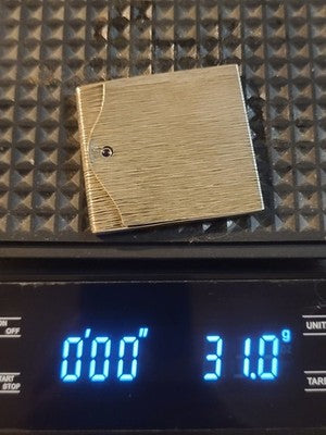 Rare Antique C 1920's French Victorian Silver (800) matchbox holder 31 Grams.