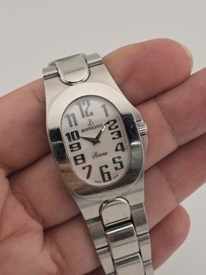 Vintage Bertolucci Serena Swiss Made Ladie Quartz Watch Ref 313-5818 Steel Works