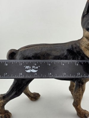 Rare Antique Hubley C 1915 Cast Iron Boston Terrier Door Stop Original Paint