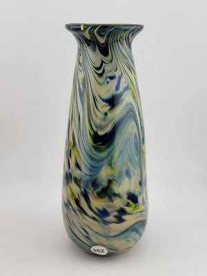 Rare One Of A Kind Collectible Scott Meyer 2009 Signed Fused Glass Vase.