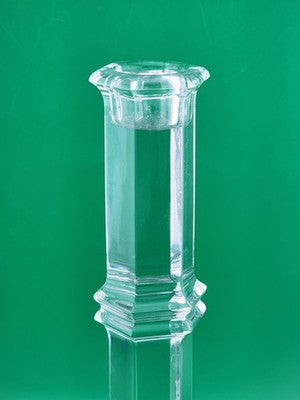 Vintage Elegant Pair Of TIFFANY & CO Crystal Windham Candle Holders 8” Tall