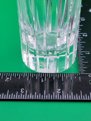 Vintage Baccarat Crystal HARMONIE Vertical Cuts Cylinder Flower Vase  7 "