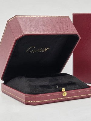 Vintage Watch Box Cartier Original Luxury Empty France Square Red Collectibles