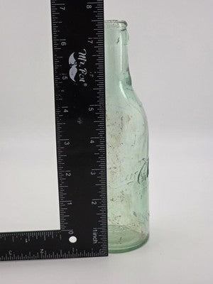 Rare Antique C1907 Straight Side Coca-Cola Bottle Greensboro NC Aqua Glass