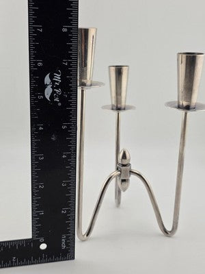 Rare Vintage Authentic Three-armed Candlesticks Silver Plated by Johannes Berg