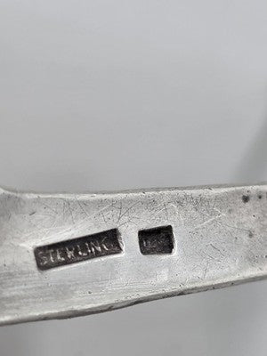 Antique K.W. Driskell Sterling Silver 10K Solid Gold Overlay Belt Buckle & Slide