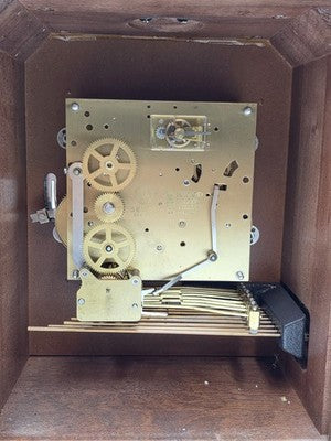 Beautiful Vintage Howard Miller Barwick 8 Day Triple Chime Clock Working Cond.