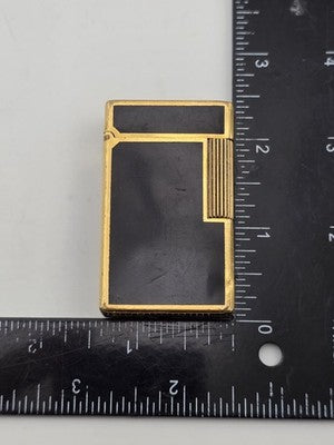 Vtg Authentic St Dupont Laque De Chine France Gold Plated Ligne 1 Lighter. Works