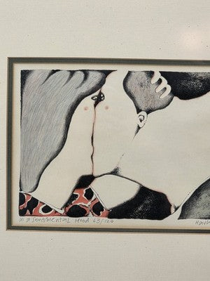 Karel Havlicek In a Sentimental Mood 1986 Signed Ltd Ed Serigraph 63/120 Framed