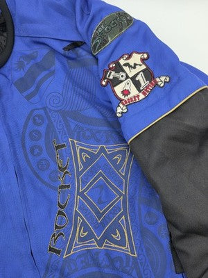 Vintage Joe Rocket Rocket Nation 2 Blue Black Superbike Series Jacket Men’s XL