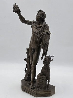 Rare Antique Italian Bronze Sculpture C 1830, Fauno Rosso' - A Nelli Roma.
