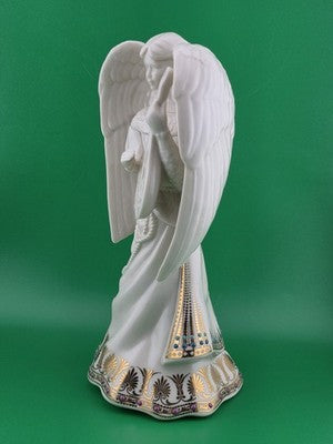Lenox China Jewels Collection Angel of Harmony Ivory Porcelain & Gold Trim 9.5"