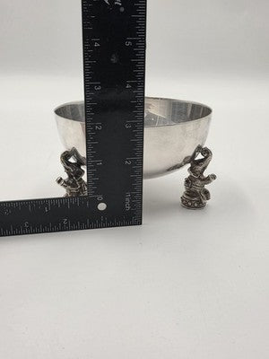 Rare OOAK Jean Boggio Figural Elephant Silver Centerpiece Bowl Surrealist Decor