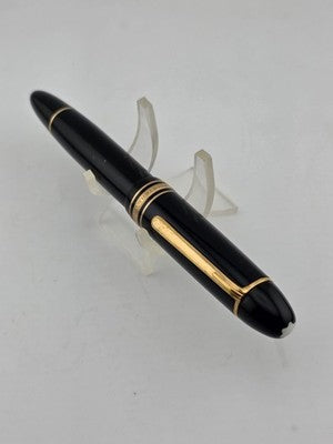Montblanc 149 Fountain Pen, Tri-color 18C Broad Nib, late 1960s-Exc Condition