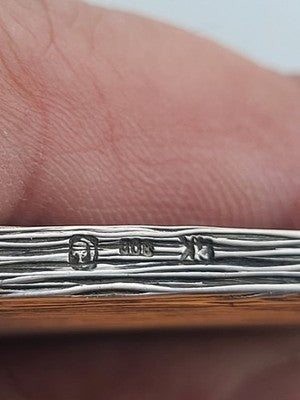 Rare Antique C 1920's French Victorian Silver (800) matchbox holder 31 Grams.