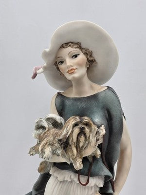 Giuseppe Armani Capodimonte Figurine Sophia W Puppy Porcelain Sculpture 0636C