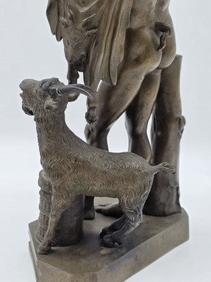 Rare Antique Italian Bronze Sculpture C 1830, Fauno Rosso' - A Nelli Roma.
