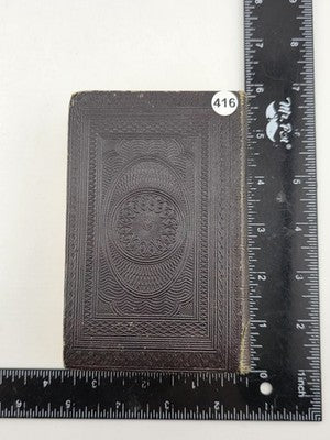 Rare Antique 1864 Oxford Holy Bible Victorian Embossed Leather Bound King James.