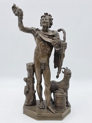 Rare Antique Italian Bronze Sculpture C 1830, Fauno Rosso' - A Nelli Roma.