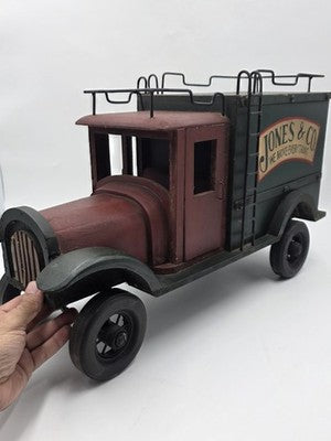 Vintage 24" Jones & Co "We Move Everything" wooden truck 1950s working steering