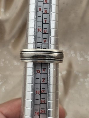 Rare James Avery 925 Sterling Silver Titanium Men's Wedding Band Ring Size 11.5
