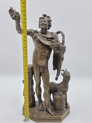 Rare Antique Italian Bronze Sculpture C 1830, Fauno Rosso' - A Nelli Roma.