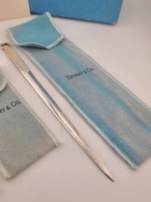1968 Tiffany & Co Sterling Silver Pen & Letter Opener Promo Set w Box Provenance