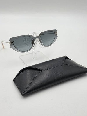 Vtg Christian Dior Attitude 2 Sunglasses Grey Gold 2M01I Authentic 53mm W Case