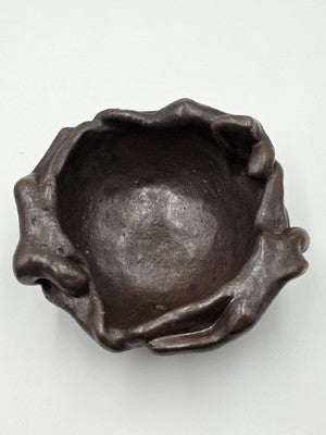 Rare Figural Studio Pottery Bowl 3 Reclining Women Brutalist Art Ceramic Bowl